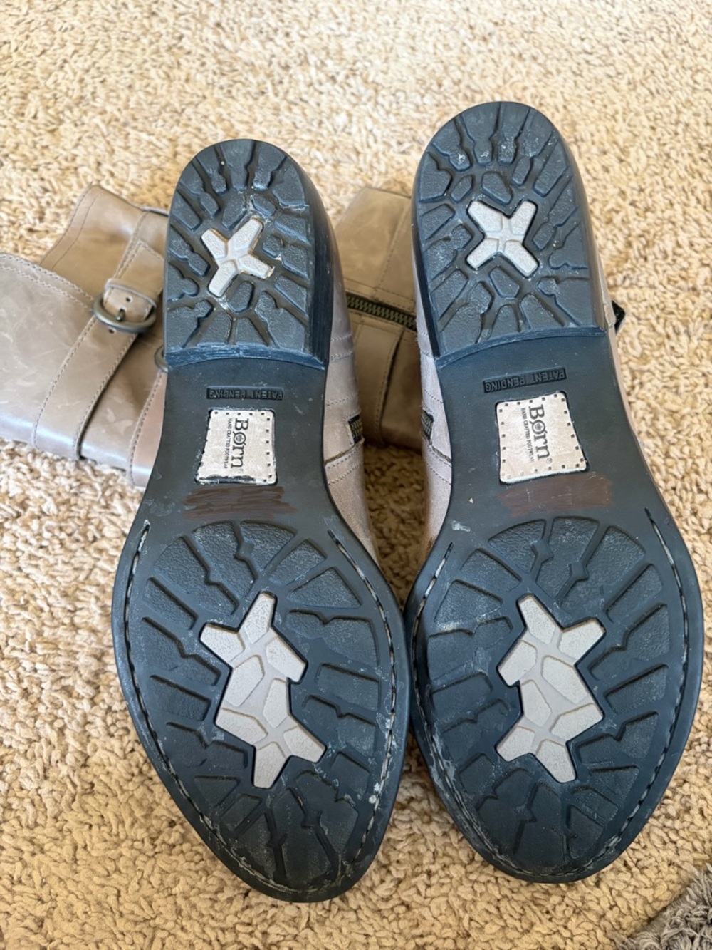 Born Gray Buckle Short-Heeled Boots - Picture 4 of 9